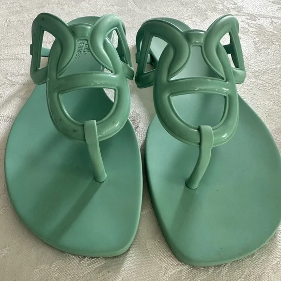 Hermes Mint Green Sandals - Picture 4 of 4